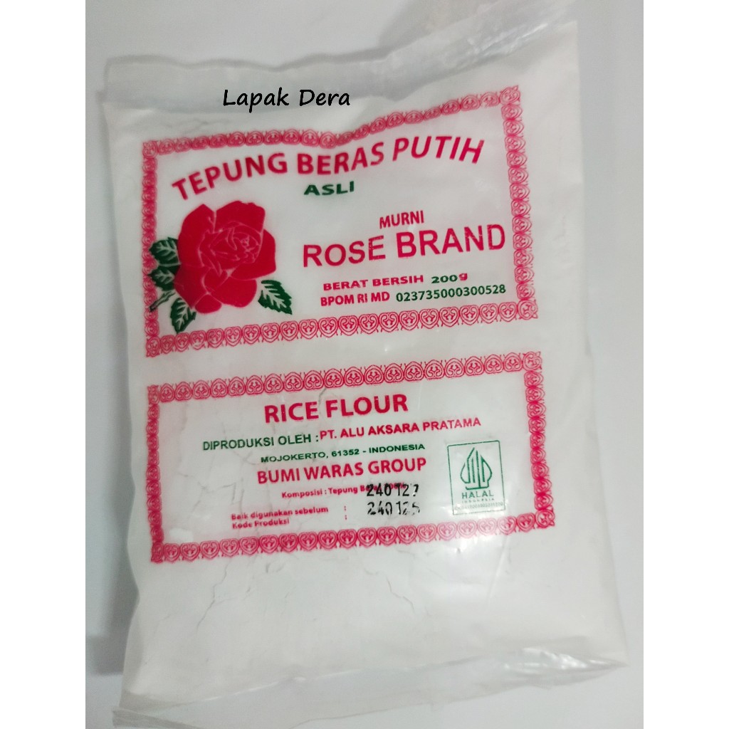 

Tepung Beras Putih ROSE BRAND Kemasan 200 gr