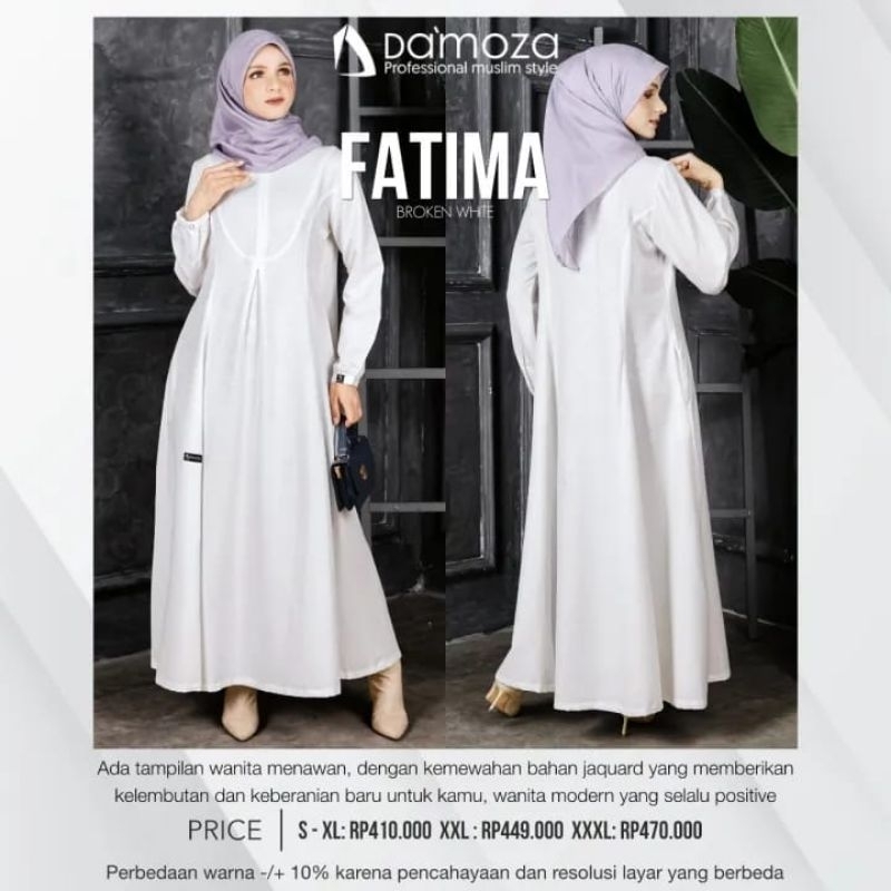 Gamis Damoza Fatima Gamis Wanita Dewasa Simple