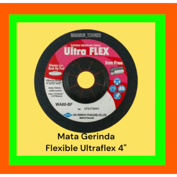 Ultra Flex AC 60 # Ultra FLEK AC 60 (Untuk Besi) # Mata Gerinda Ultraflex AC60
