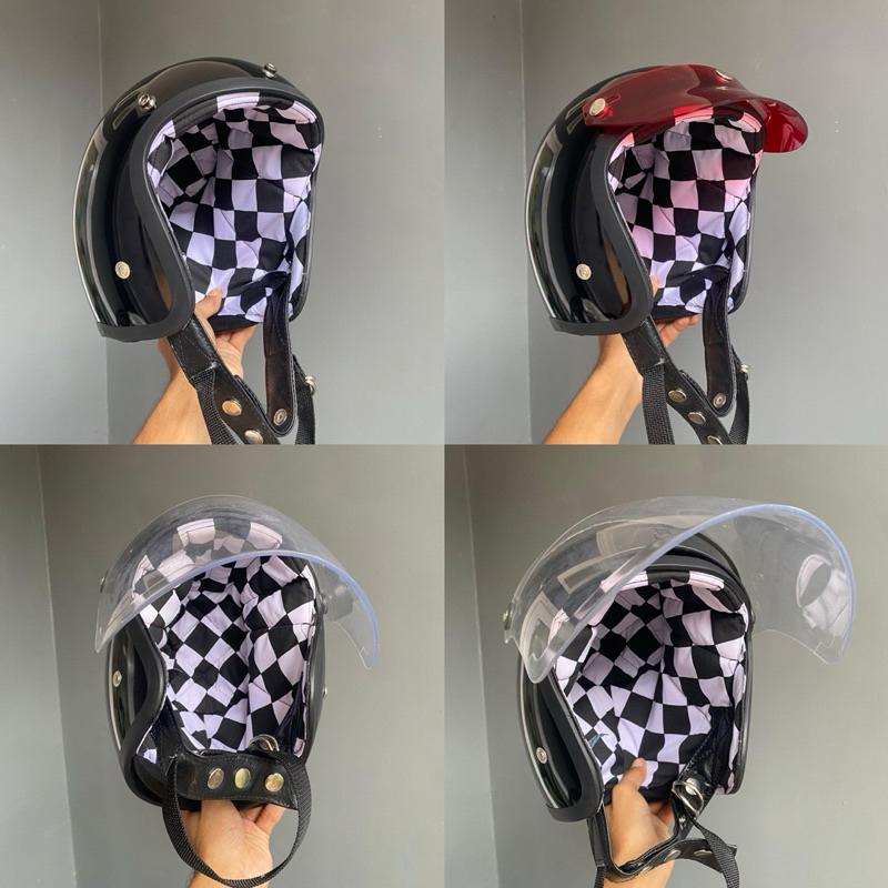 Helm Slimhead Busa Checkerboard