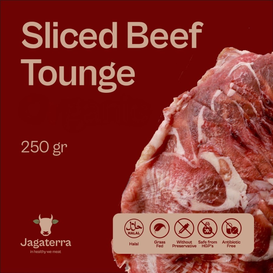 

Sliced Tongue (Lidah) Premium Grass Fed Beef