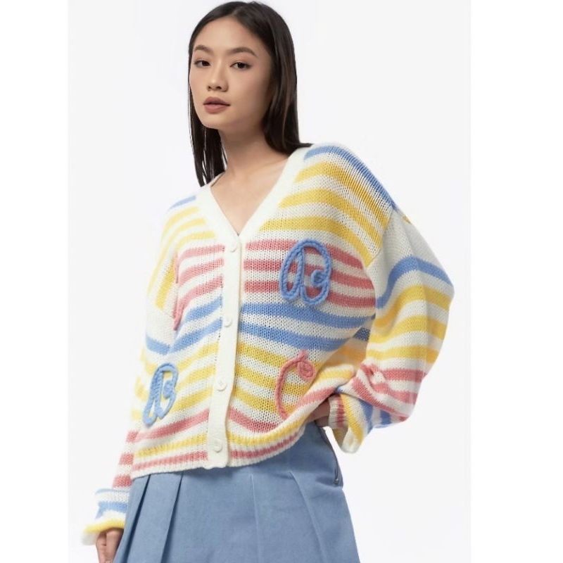 Colorbox multicolor striped cardigan multicolor