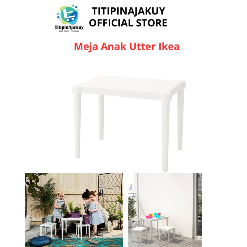 Meja belajar anak | Meja bermain anak Utter Ikea