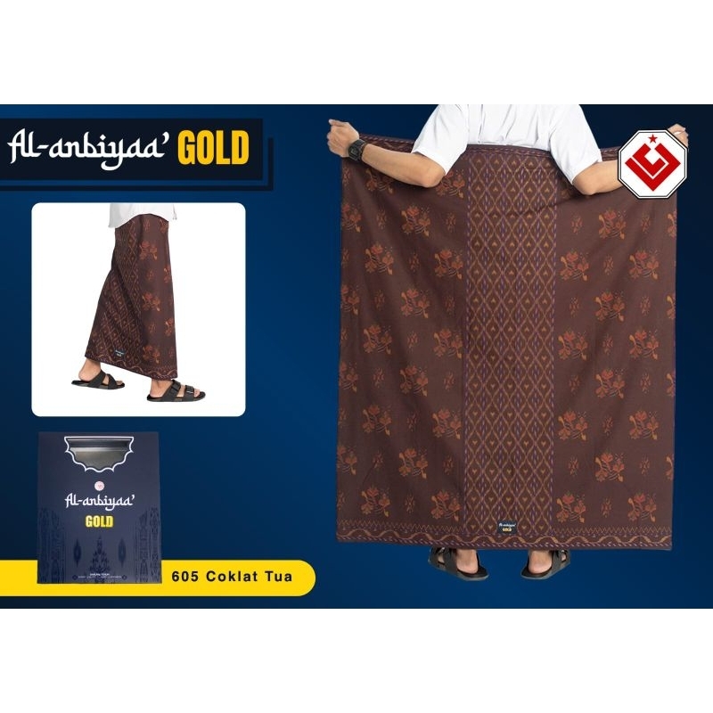 (grosir) sarung Al Ambiya gold mst motif terbaru dewasa motif lamiri mst sutra partai grosir
