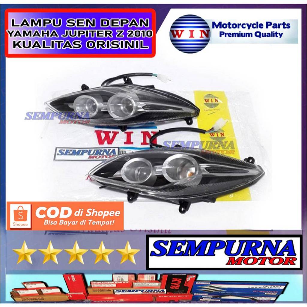 Merek WIN Kualitas Original Lampu Sein Sen Depan Komplit Jupiter Z 2010 Robot Kanan Kiri