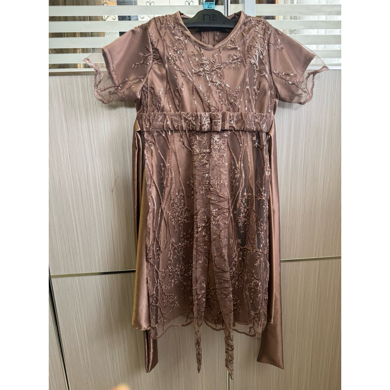 Preloved Dress Anak Brokat / Dress Pesta Anak / Gaun Pesta Anak