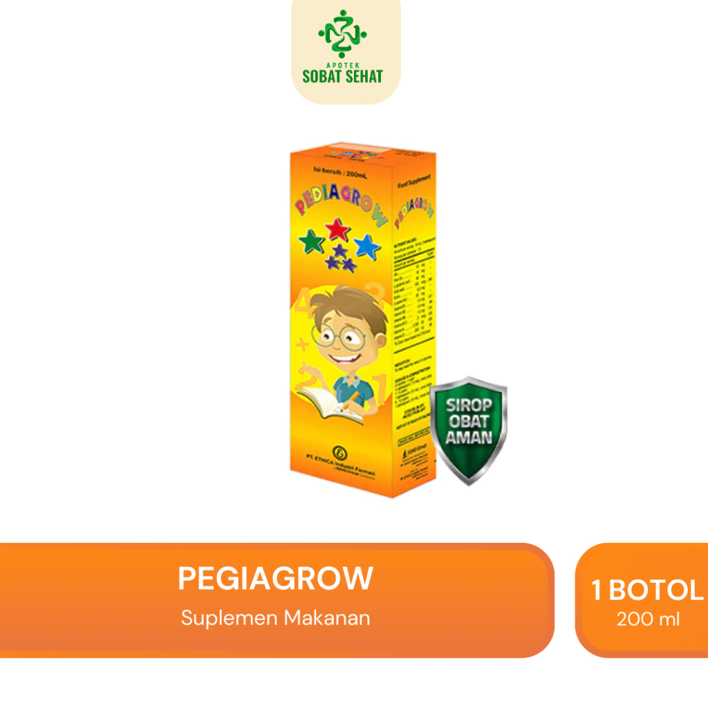 Pediagrow Sirup Vitamin Anak Suplemen / Vitamin B Kompleks/ Vitamin D 200 ml