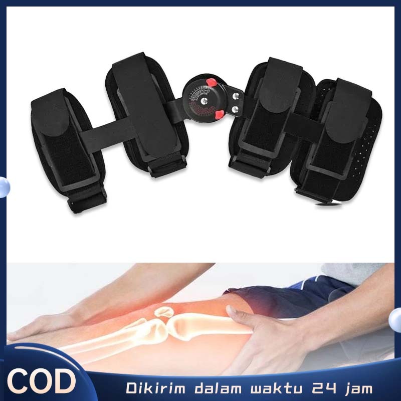 Hinged Knee Brace Knee Brace Post Op Adjustable Knee Brace Alat Penopang Alat Lutut Sakit Multi-fung