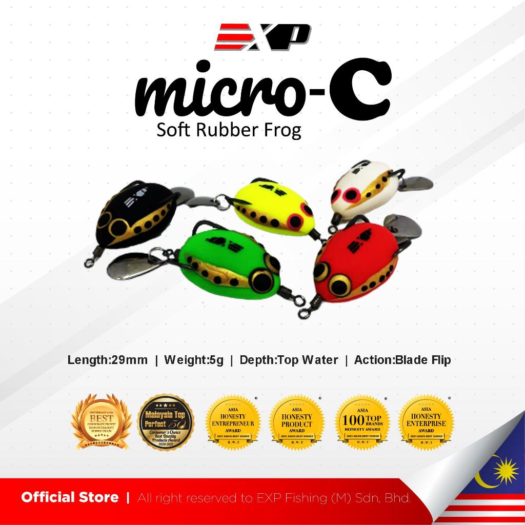 EXP Micro C Soft Frog umpan casting umpan gabus kodok tiruan umpan tiruan karet asli thailand