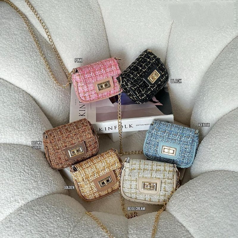 Slingbag Mini Sakura | Tas Selempang Kanvas Wanita  | Tas Selempang Kecil | Tas Selempang Wanita Min