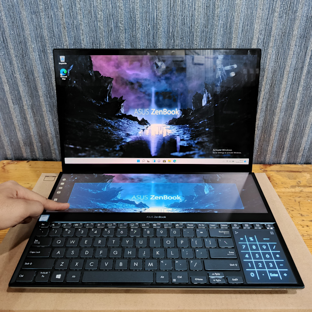 ASUS ZENBOOK DUO UX481FL, Core i7-9750H, 32GB/1TB, #VGA, Navy Blue LIKE NEW