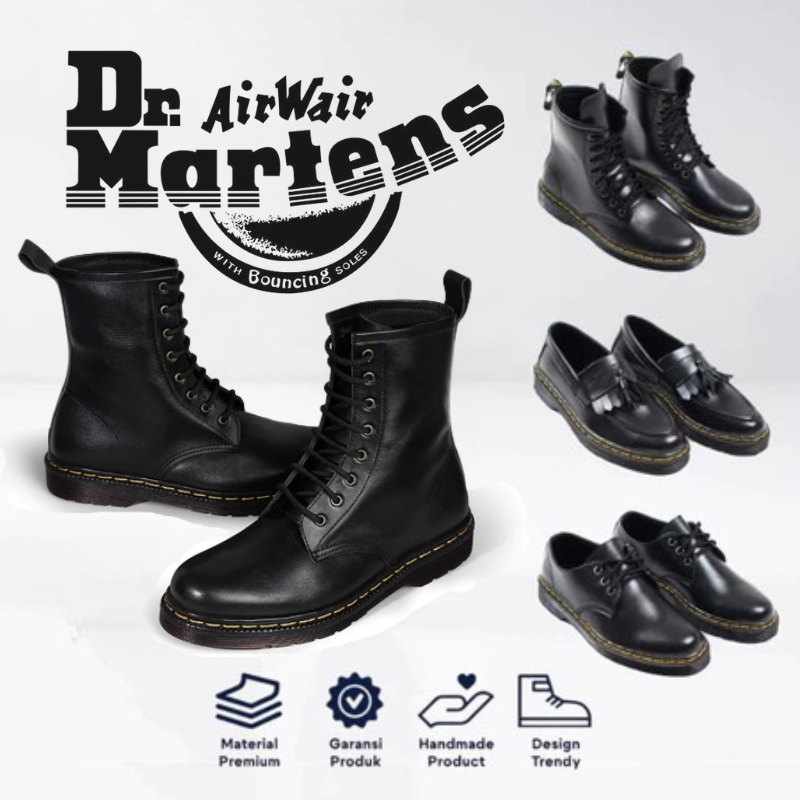 Sepatu Dokmar Pria Dan Wanita Dr.Marten 8 Hole Unisex l Sepatu Boots Dokmar Tinggi