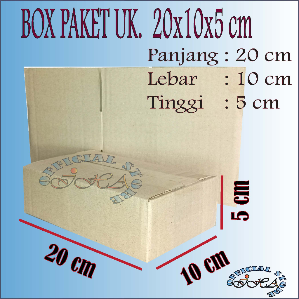 

Kardus ukuran 20x10x5 cm box packing murah dus packaging karton box
