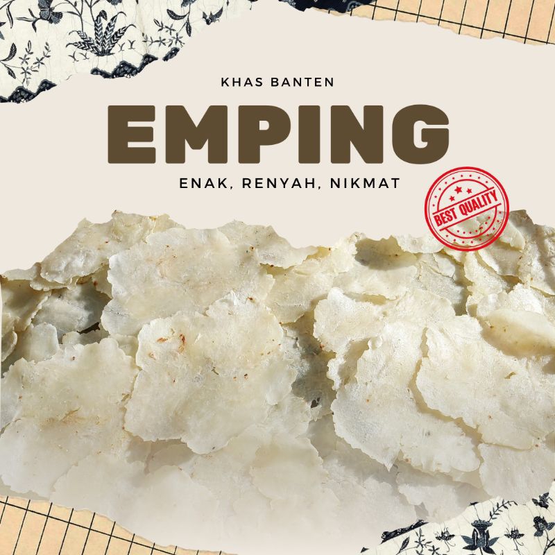 

EMPING MELINJO MAKANAN KHAS BANTEN 1/2 KG ● KUALITAS TERBAIK