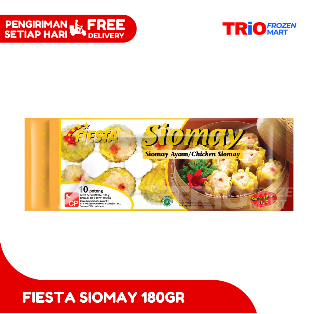 

FIESTA Siomay ayam udang 180gr isi 10pcs