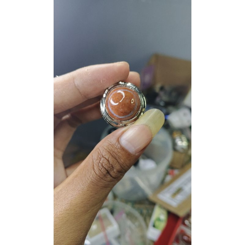 natural batu akik ati ayam motif besar bumi