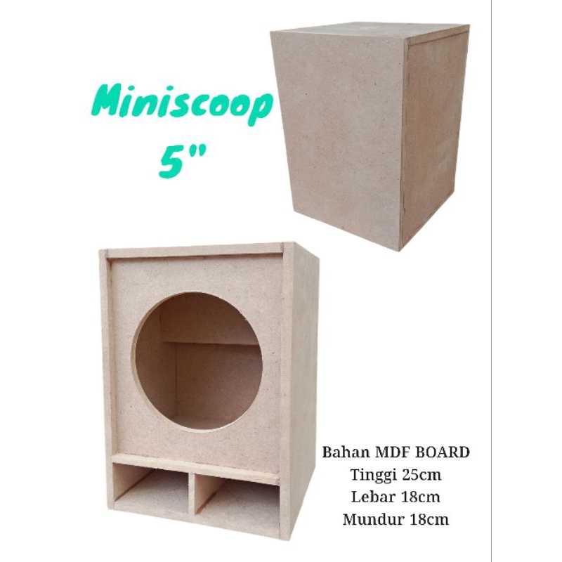 Box Miniscoop 5 inch - Box Speaker 5inch -Box Spiker Mini scoop 5"