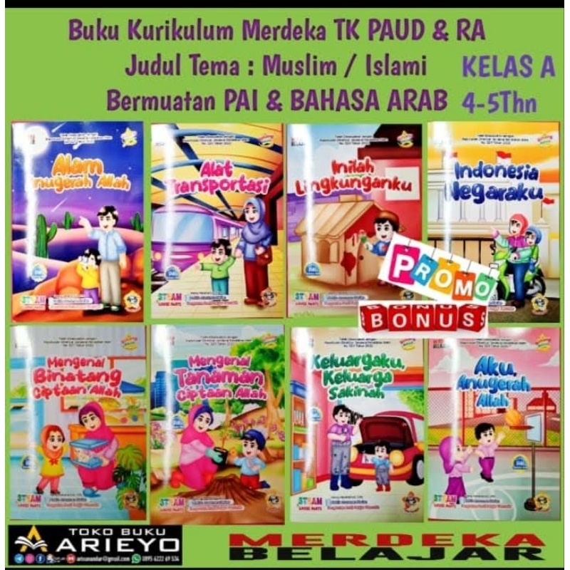 Original|BUKU KURIKULUM MERDEKA TK PAUD|BUKU TK PAUD|BUKU TK A. TK B