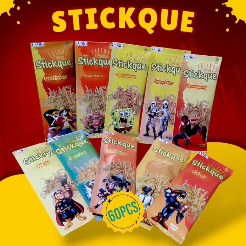 

STICKQUE 2 BALL 60PCS | Snack Tekstur Kue Bawang