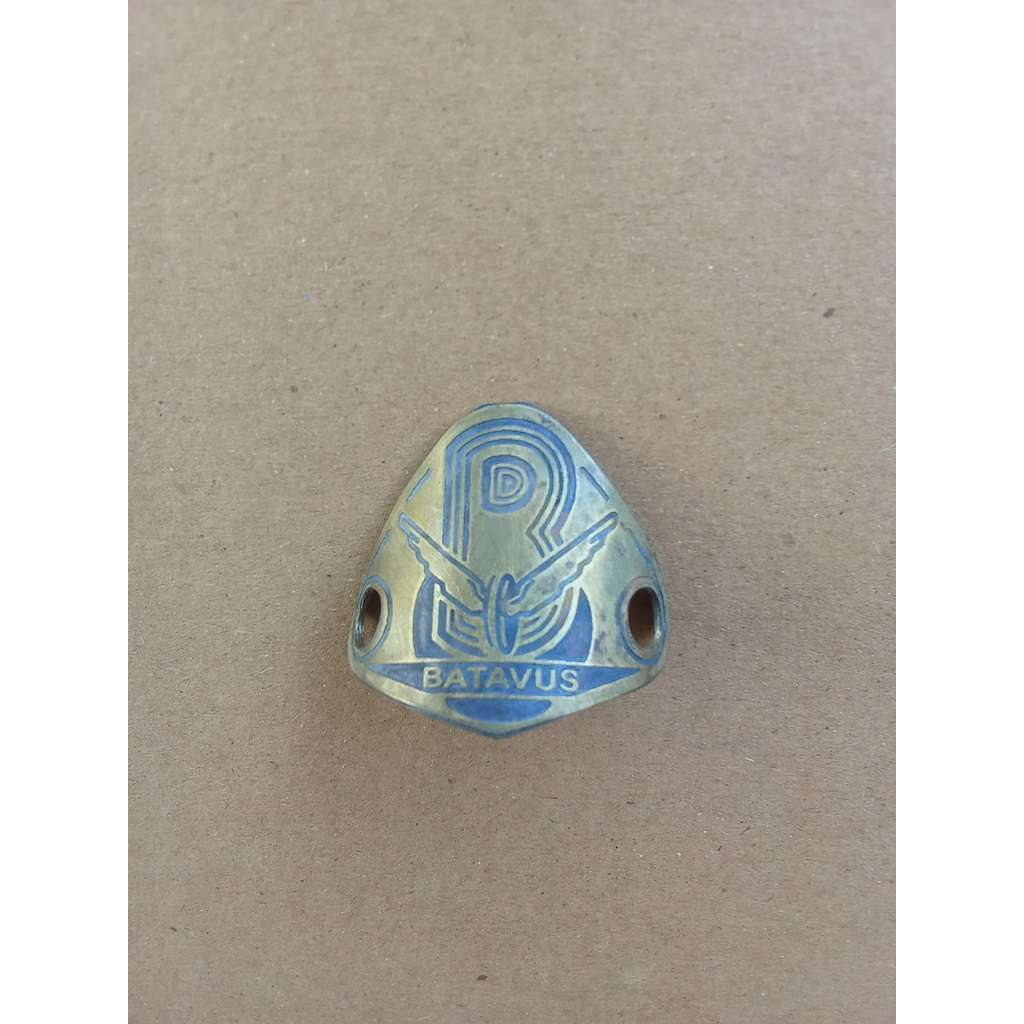 Emblem plat merk belakang sepeda onthel Batavus