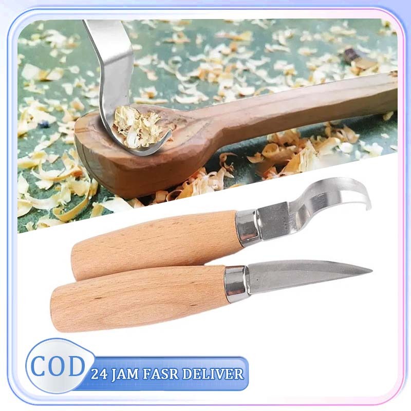 Pisau Ukir Kayu Satu Set Chisel Woodworking Cutter Model U Alat Pahat Kayu