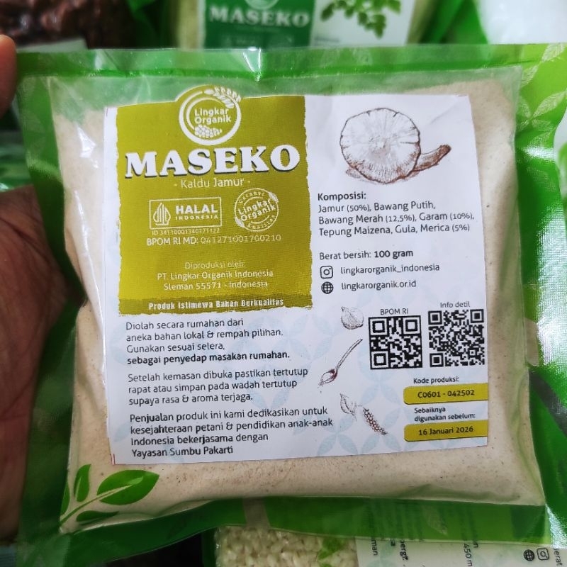 

Maseko Kaldu Jamur 100gr - Lingkar Organik / Nora Healthy Food