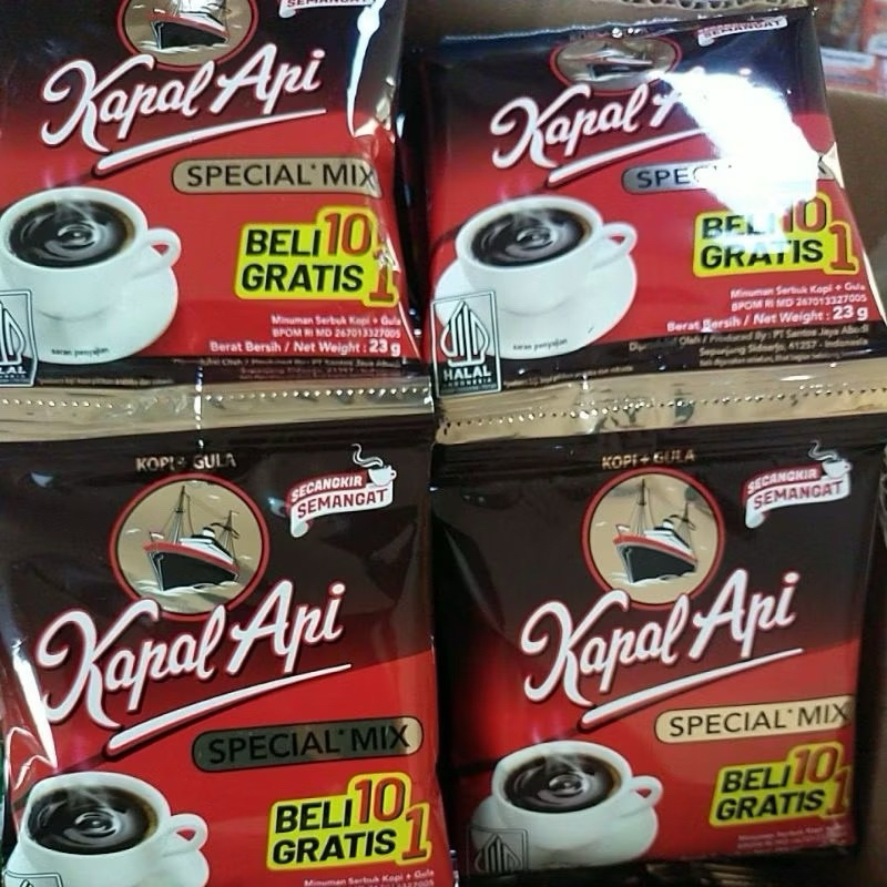 

[10+1] Kopi Kapal Api Special Mix Renceng 23g Kopi Bubuk Gula