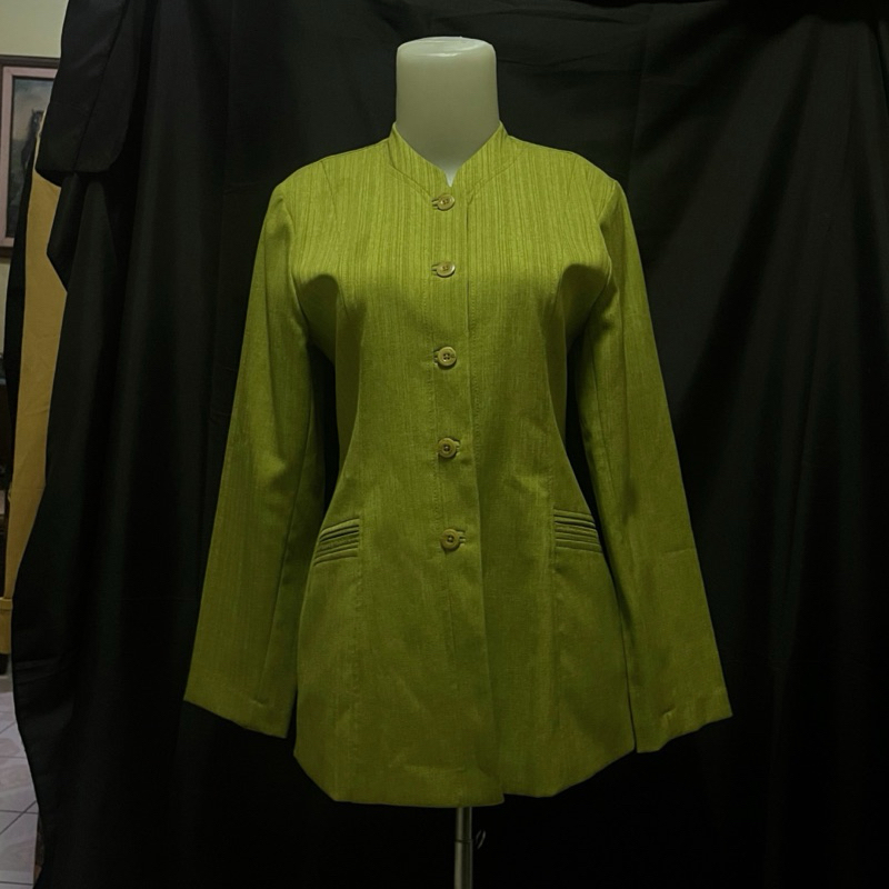PANEL | Blazer Hijau Size S | Atasan Wanita Hijau | Blazer Wanita Formal Hijau