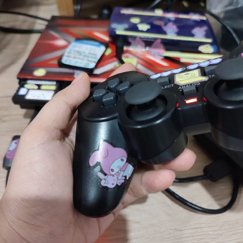 hacked PS2 slim preloved komplit mcboot + dah ada game + stick + siap main