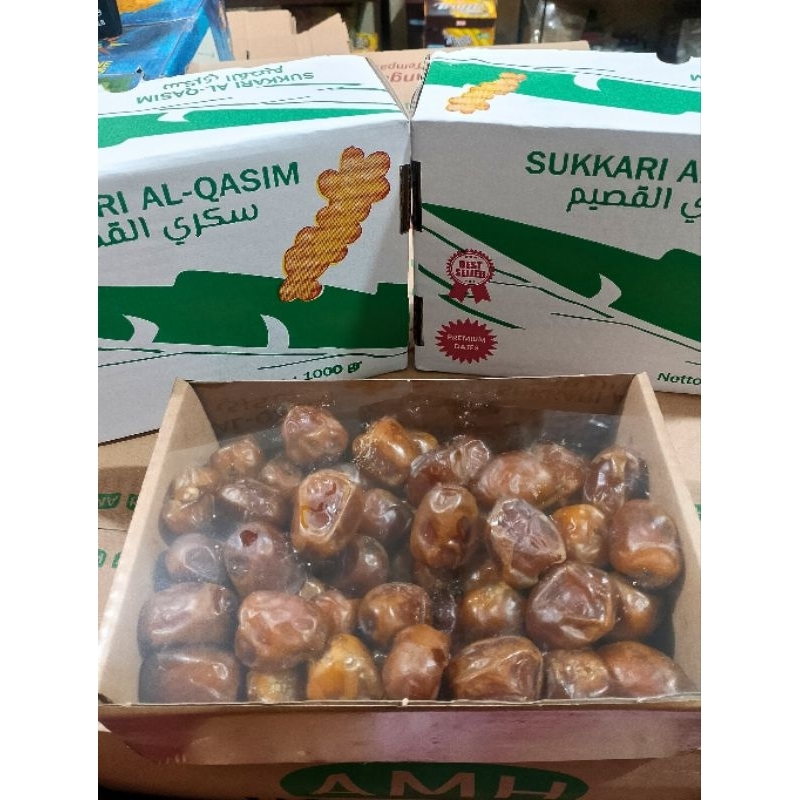 

Kurma Sukari Alqasim ukuran 1000gr/1kg 100% fresh