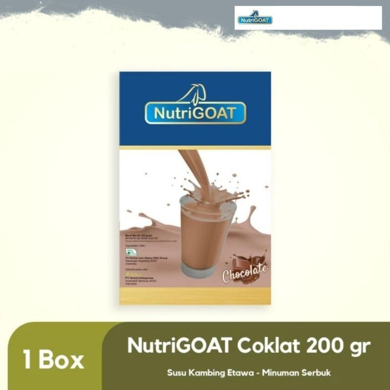 

Nutrigoat Coklat Susu Kambing Etawa Untuk Mengurangi Nyeri Tulang 200gr EXP Date Agustus 2026