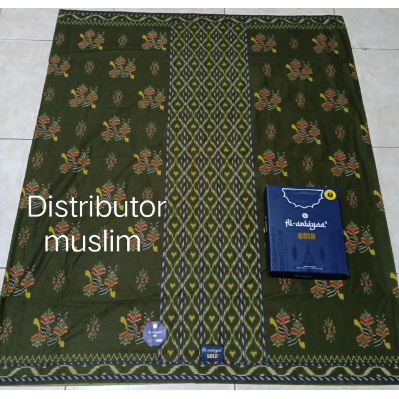 (grosir) sarung Al Ambiya mst gold motif lamiri mst original sutra dewasa harga grosir