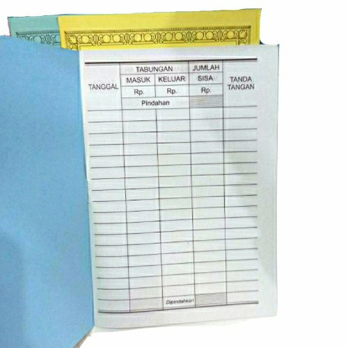 

BUKU TABUNGAN/ Buku SISWA /Buku Tabungan siswa