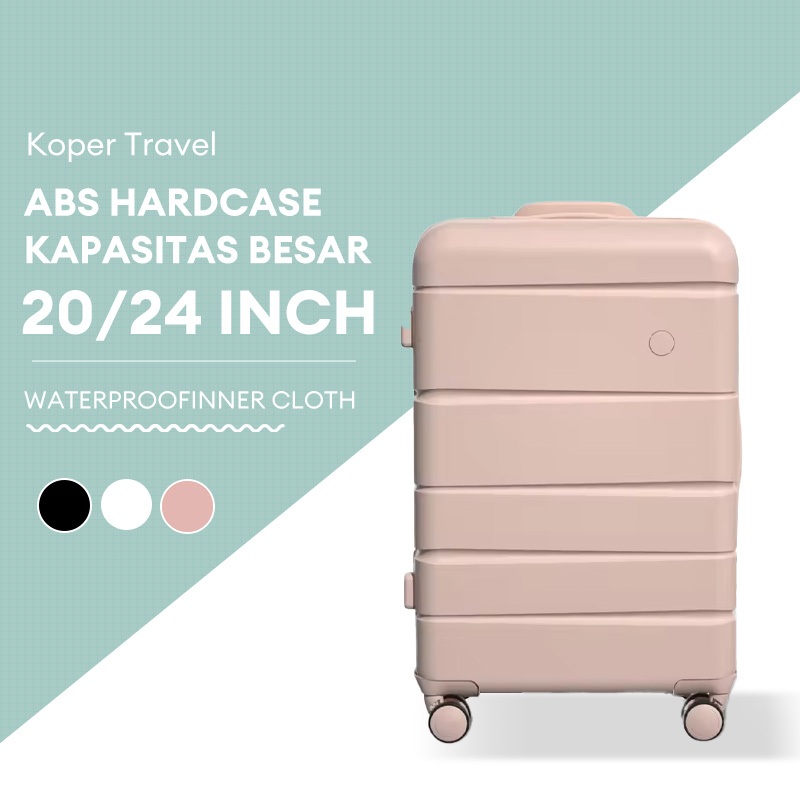 BoldEdge Koper 20/24 Inch ABS Koper Kabin Ringan Roda Universal Beberapa Pilihan Warna