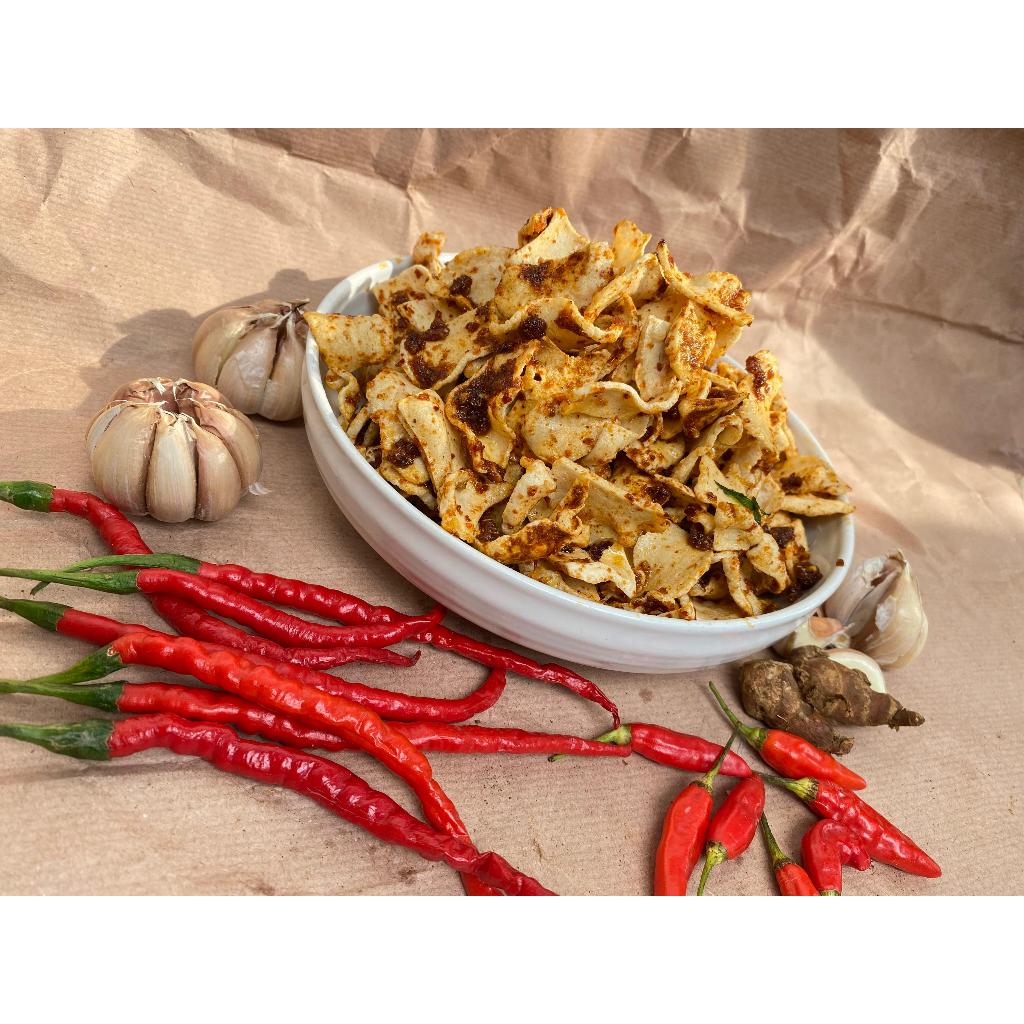 

KERIPIK BASRENG DAUN JERUK|BASRENG ORIGINAL DAUN JERUK/PEDAS DAUN JERUK|KEMASAN 1kg,400gr,200gr