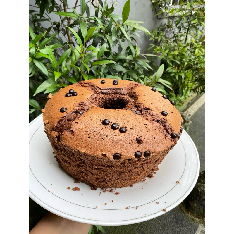 

chiffon cake double choco