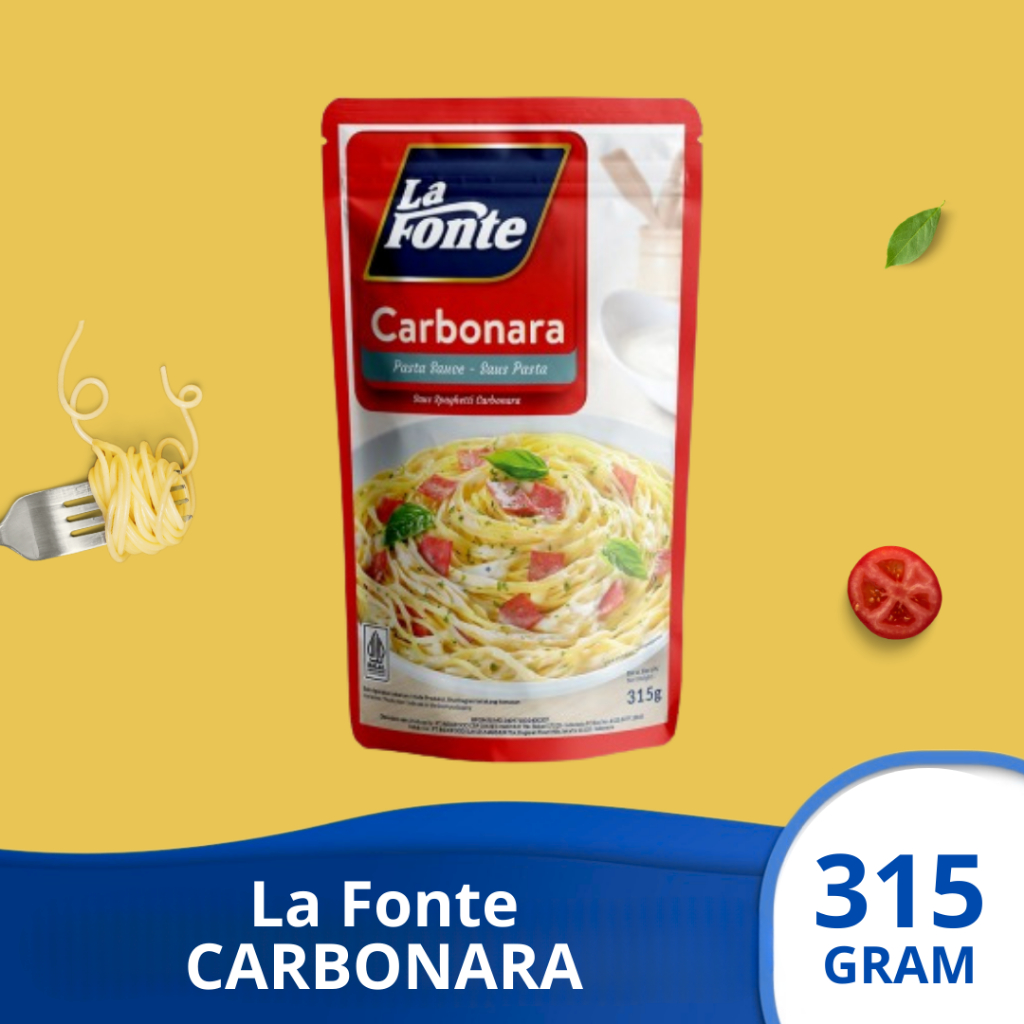 

LA FONTE CARBONARA Saus Pasta Spaghetti & Macaroni 315 gram