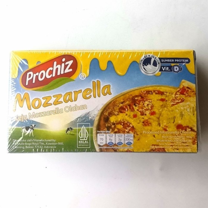 

Pro Chiz Keju Mozzarella Olahan Box 160g – Keju Leleh Lembut untuk Hidangan Lezat