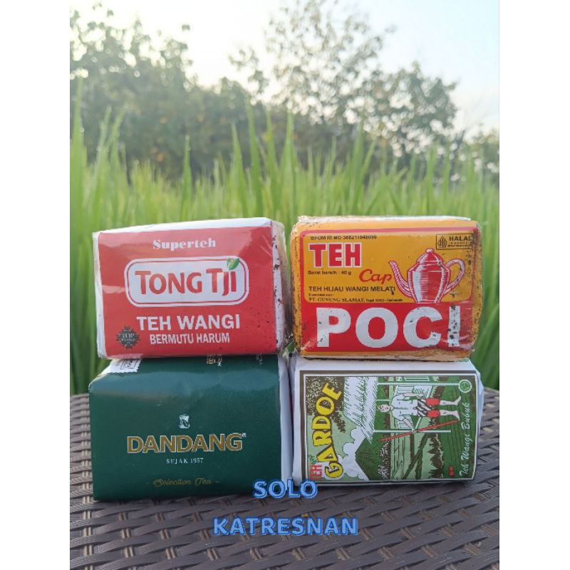 

Teh Tubruk 4 Varian Gardoe, Dandang Hijau, Poci, Tongtji Merah
