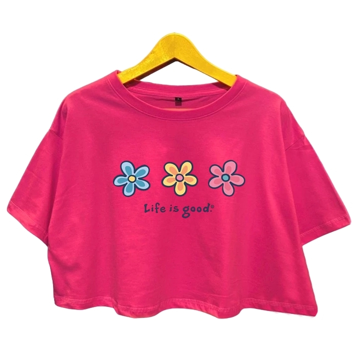 GudangFashion18 - Atasan Kaos T-shirt XL Oversize Crop Top Katun PE 24s Baju Lengan Pendek Motif Pri