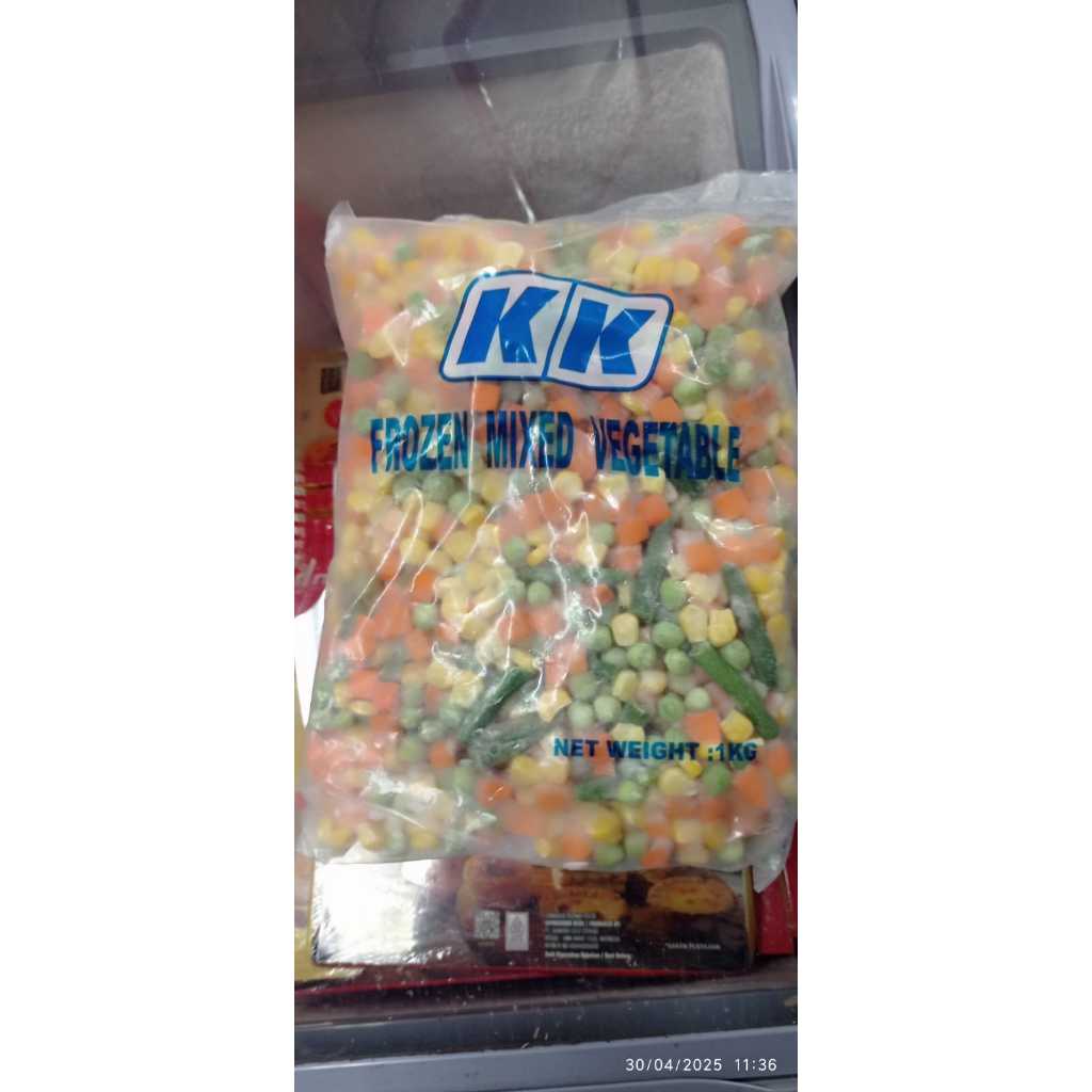 

KK FROZEN MIXED VEGETABLE KEMASAN 1KG - FROZEN FOOD