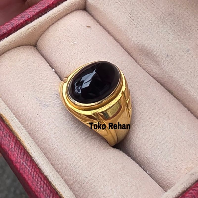 Cincin Batu Minimalis Kecubung Wulung Super Keren