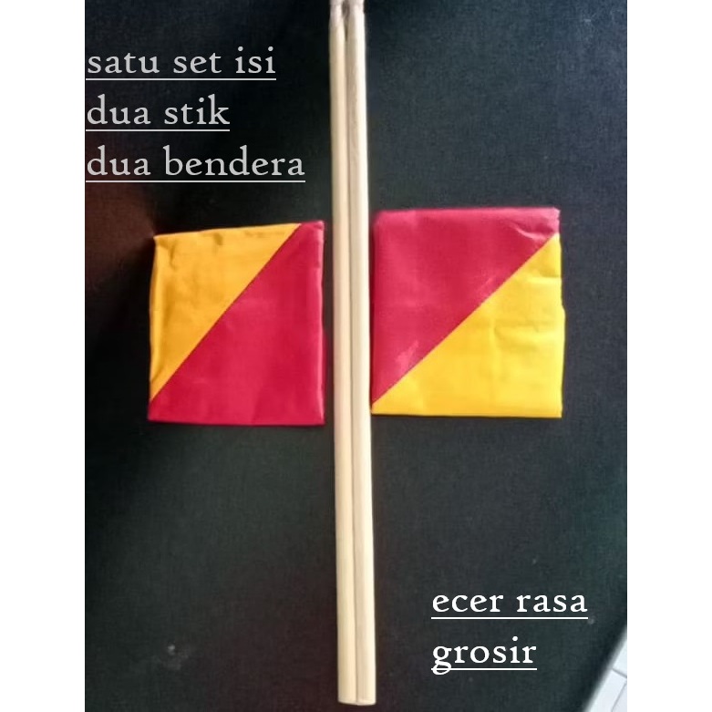 

bendera smapore 1 set. 2 stik 2 bendera semapor