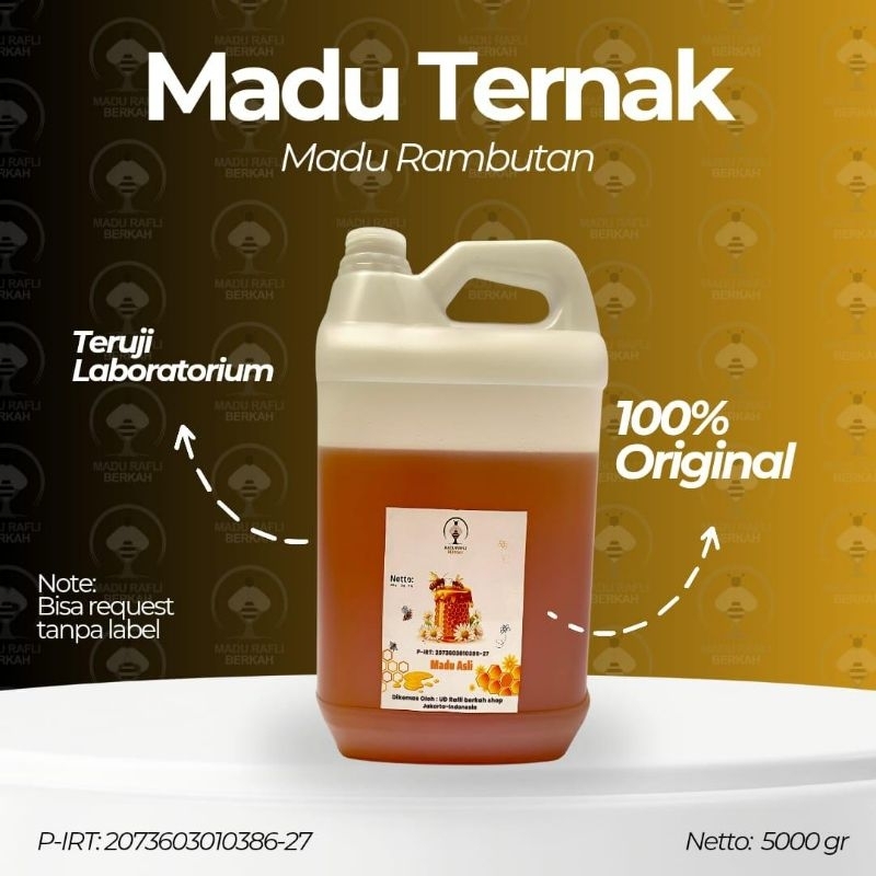 

madu asli madu nektar bunga rambutan 5kg
