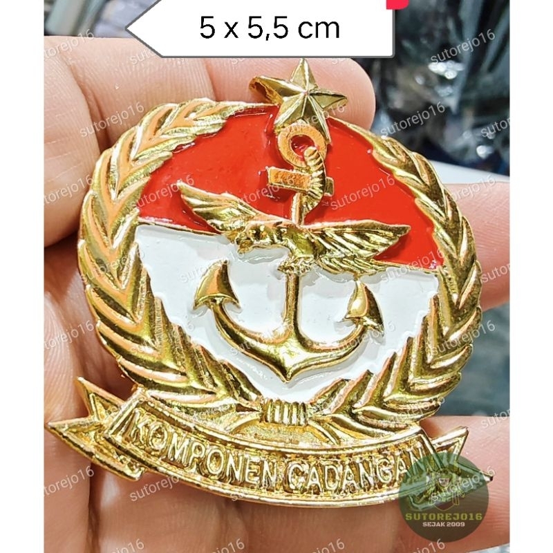 emblem baret komcad komponen cadangan TNI POLRI