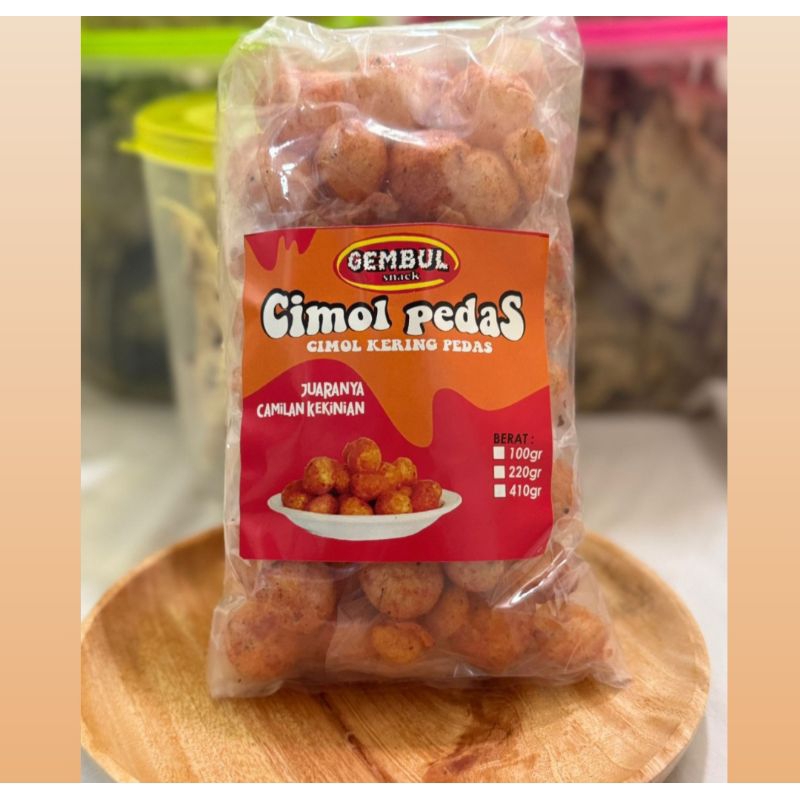 

cimol pedas kering camilan by gembul snack