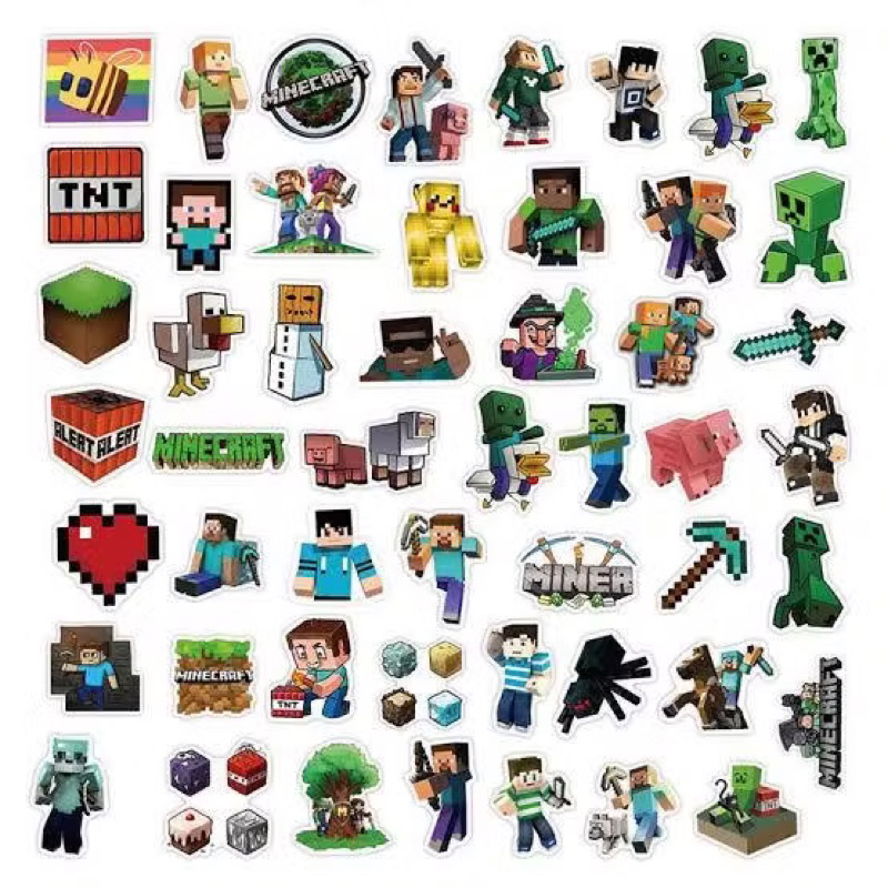 

Ay00! Ready INSTAN - Stiker Nono Minecraft 100 lembar Mine Craft Sticker Souvenir Ultah Anak
