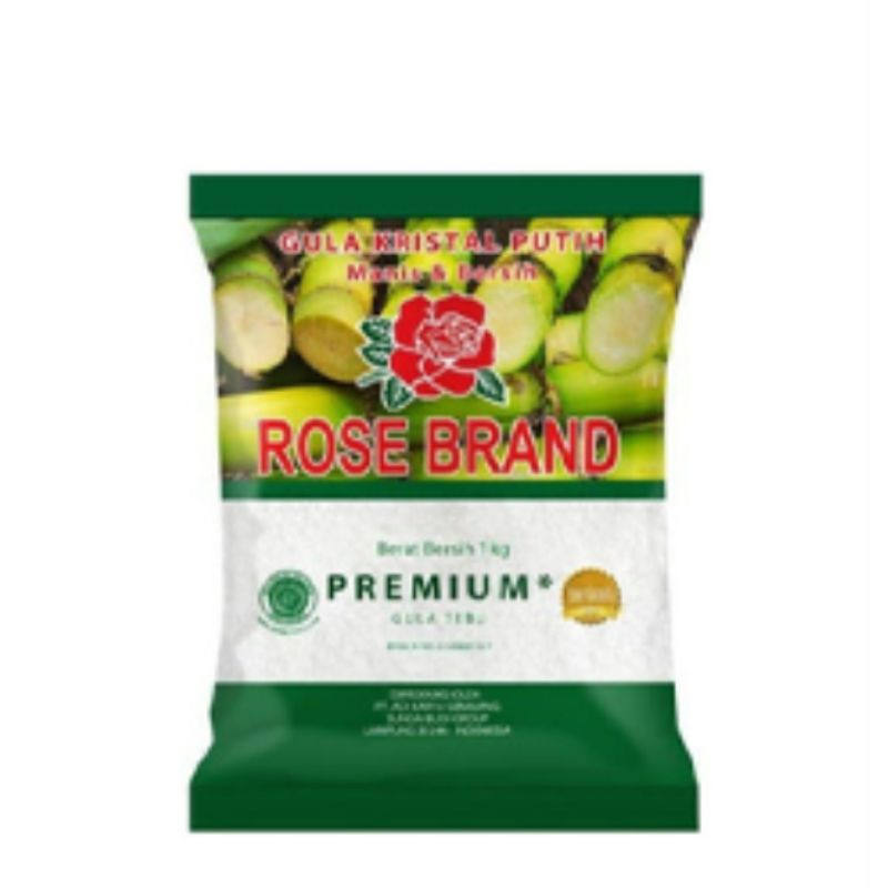 

Rose brand gula pasir putih pck 1kg