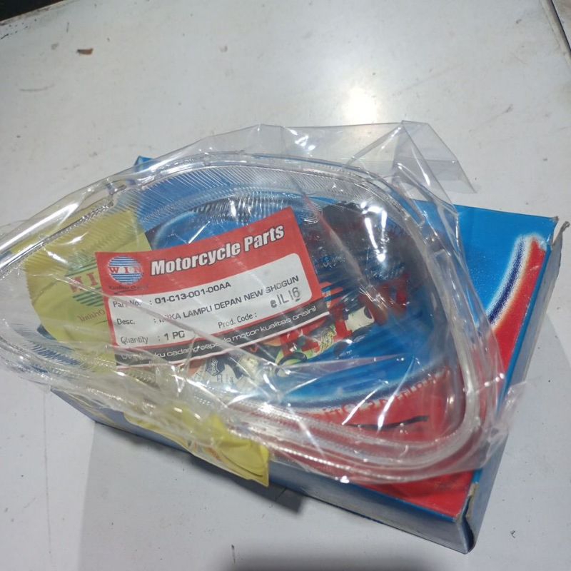 MIKA DEPAN SHOGUN R110 KACA DEPAN LAMPU SHOGUN R110