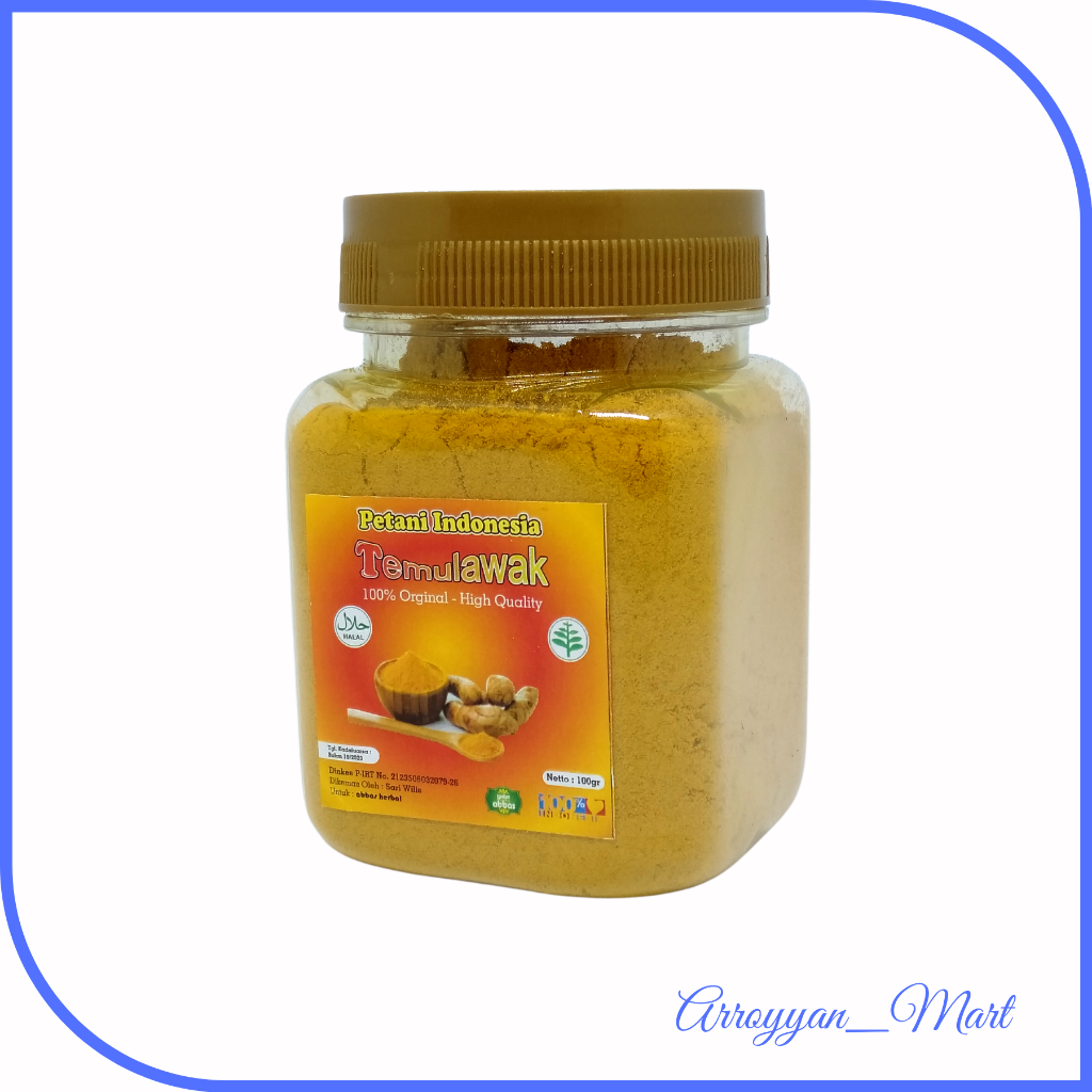 

Temulawak bubuk murni 100% tanpa gula kemasan botol 100gram herbal anti radang liver pegal linu dan menjaga pencernaan PETANI INDONESIA